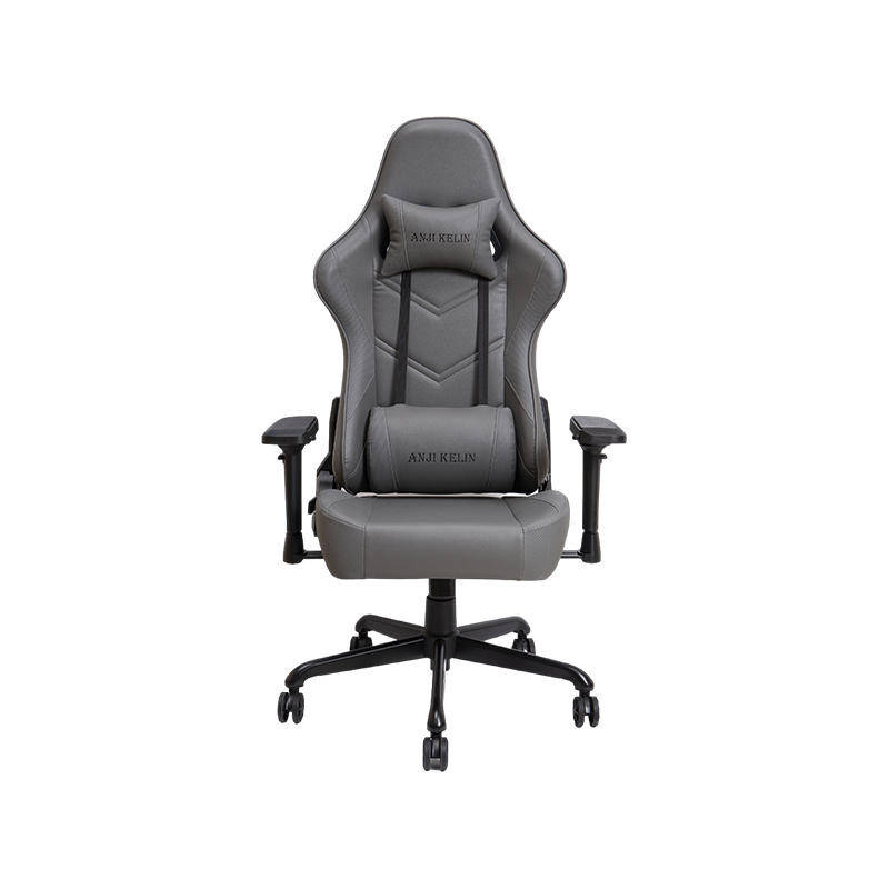 Grijze verstelbare armleuning Design High-end luxe gamingstoel